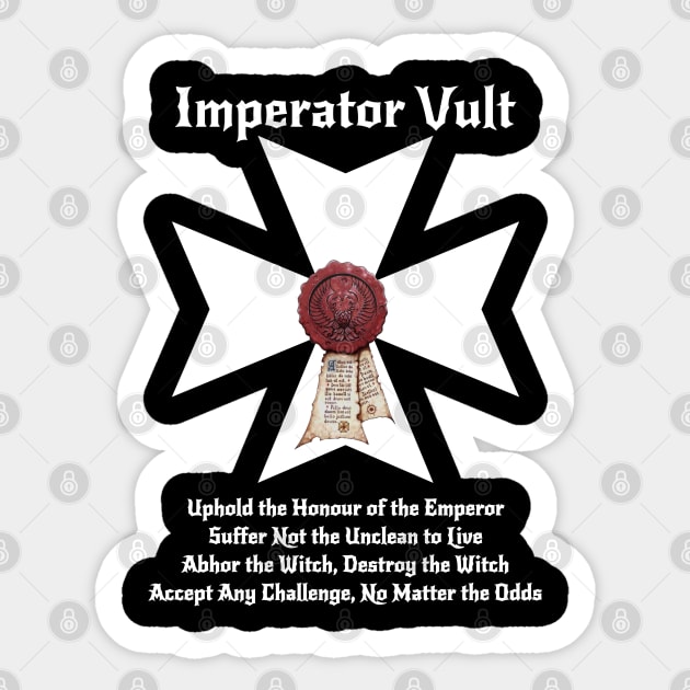 Emperor Wills Purity Seals Sticker by Pious Rebel